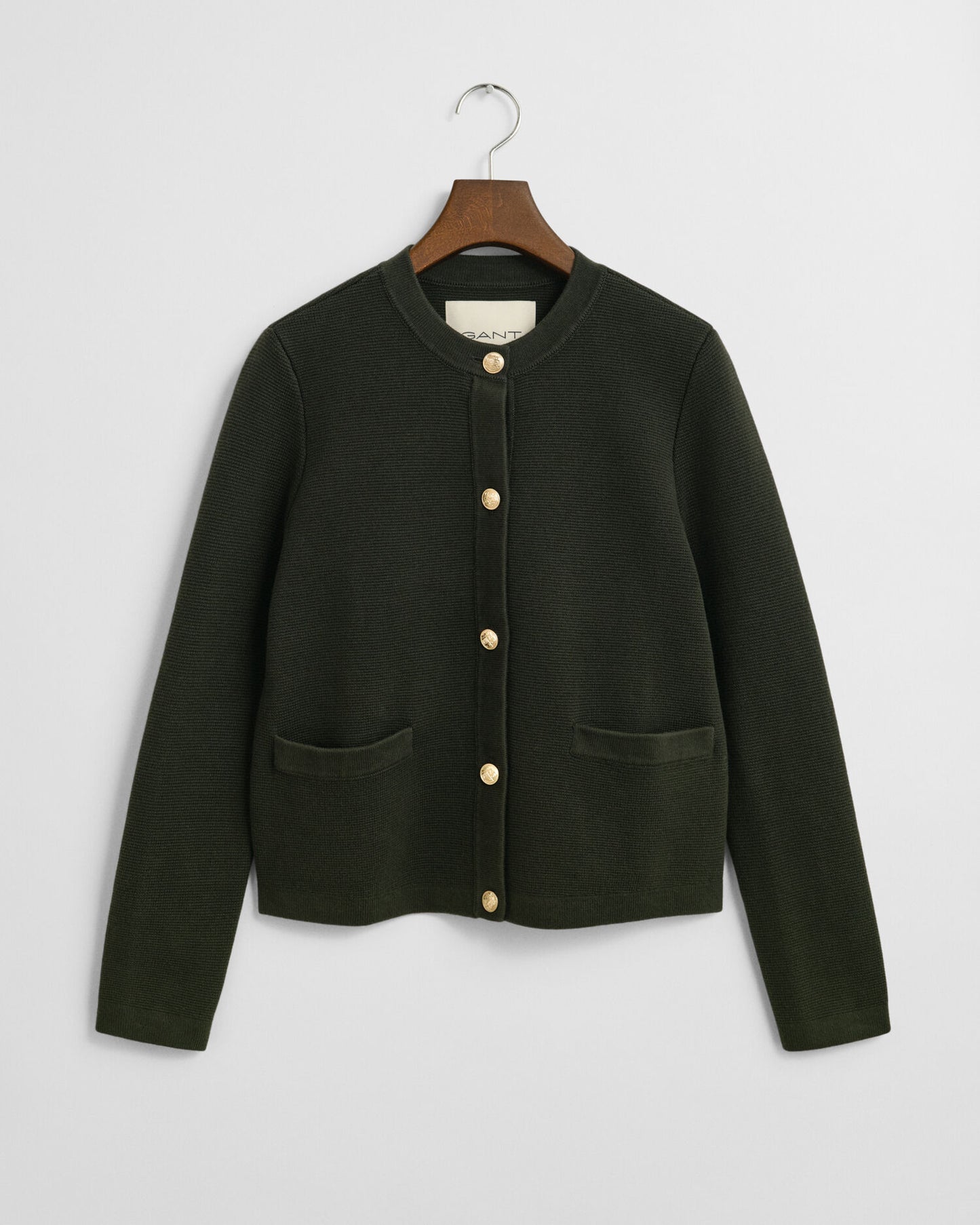 Contrast Knit Cardigan