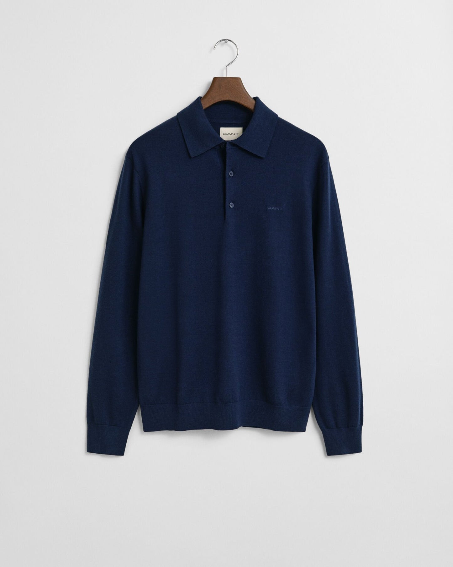 Extra Fine Merino Wool Polo Sweater