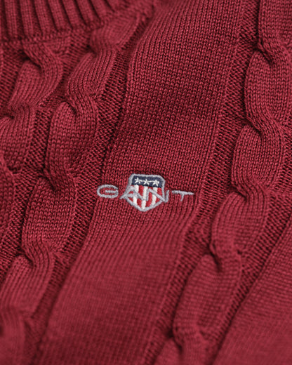 Girls Cotton Cable Knit Dress