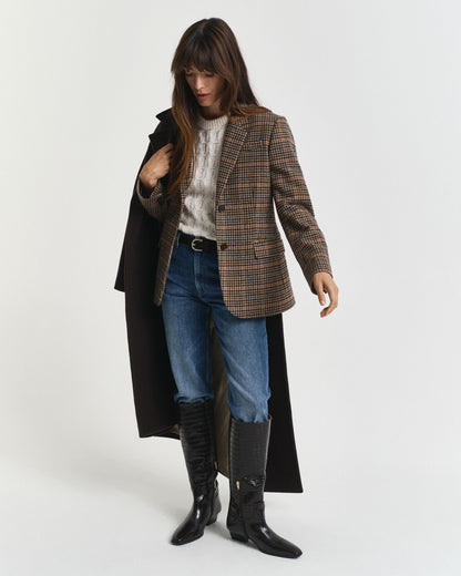 Regular Fit Wool Houndstooth Blazer