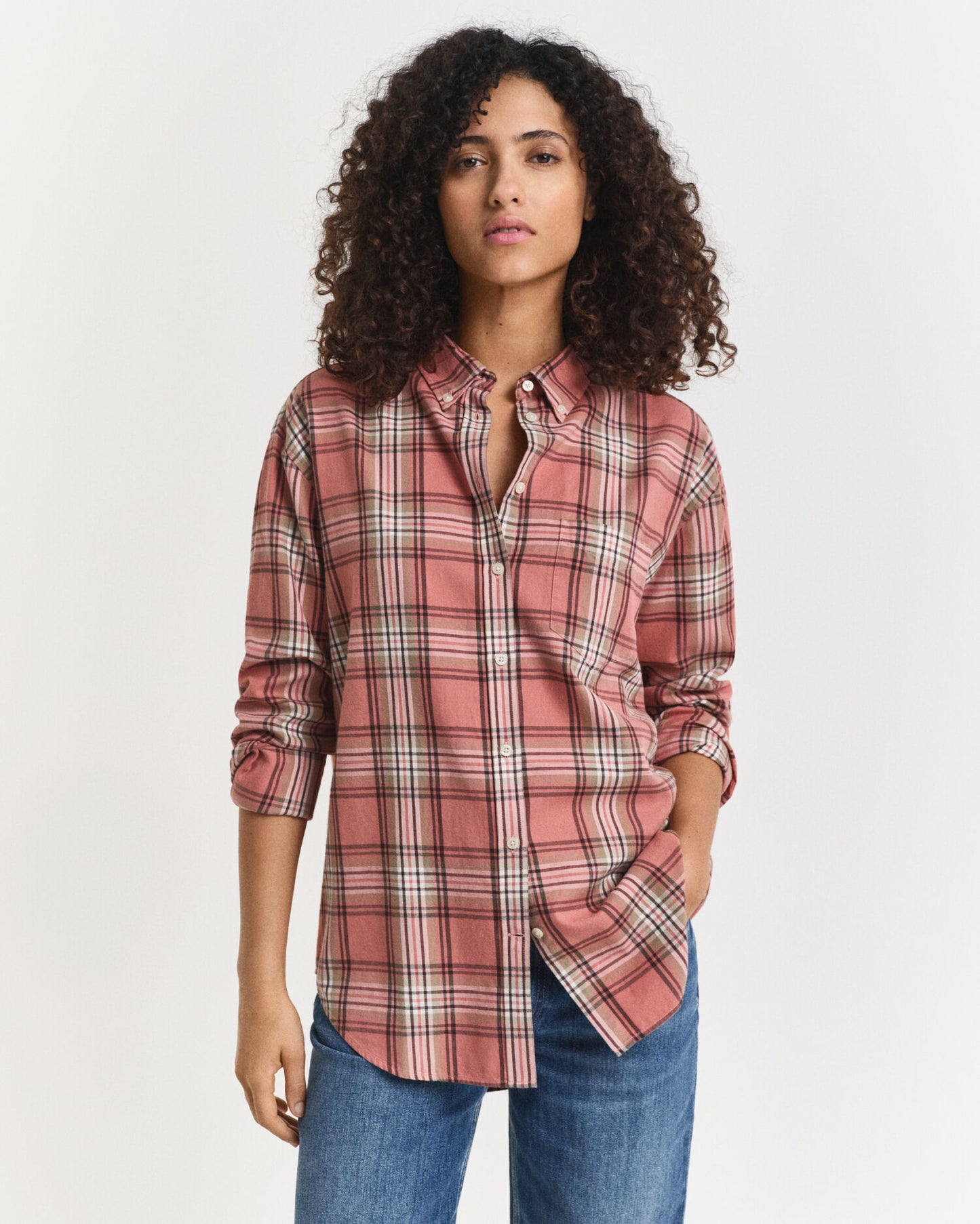 Relaxed Fit Checked Flannel Shirt