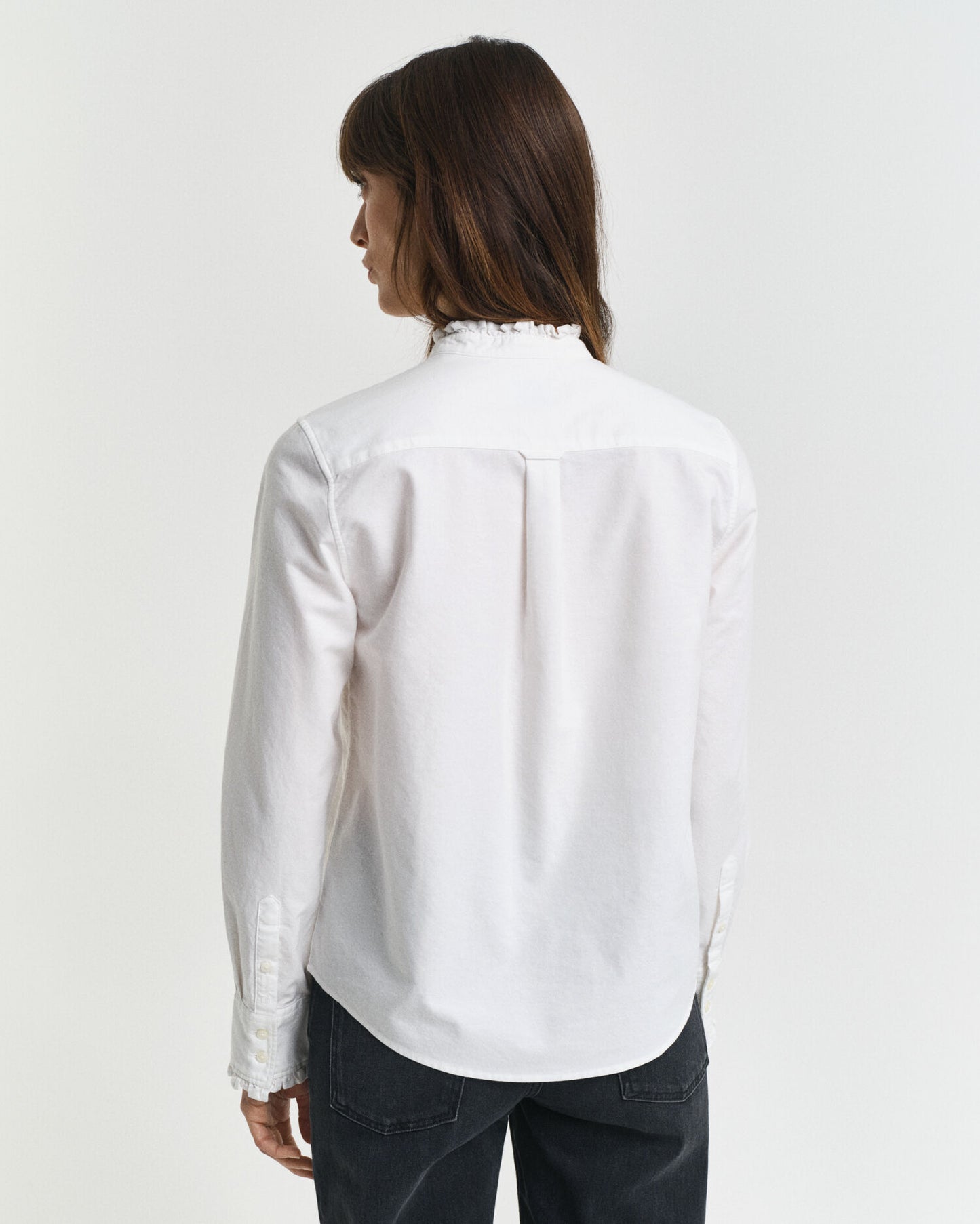 Classic Oxford Frill Blouse