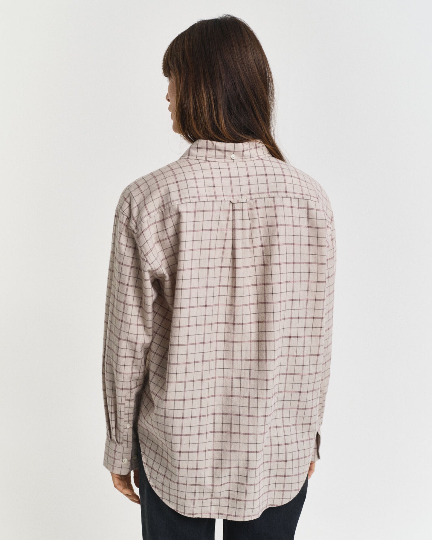 Relaxed Fit Checked Brushed Flannel Shirt