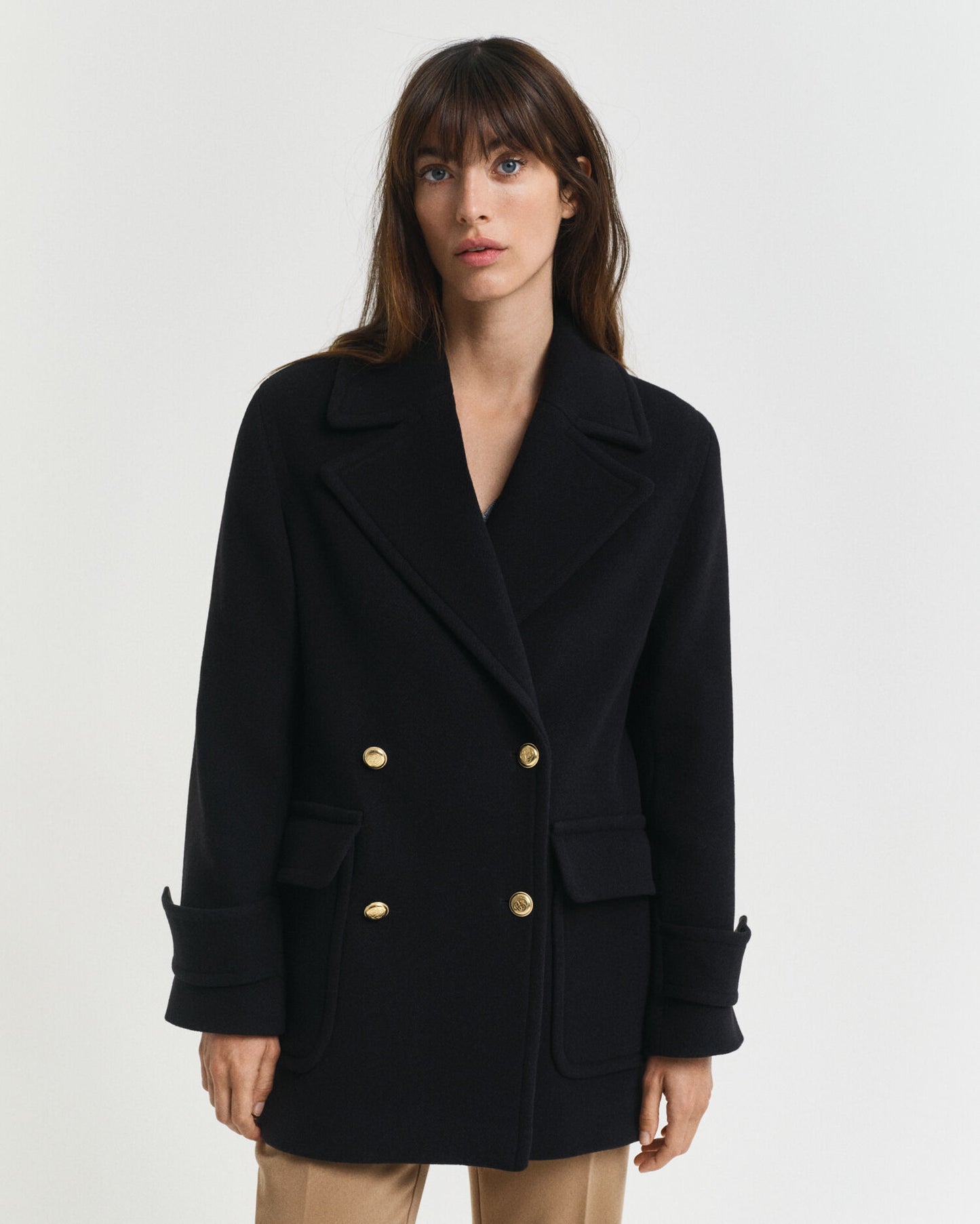 Wool Mid-Length Peacoat