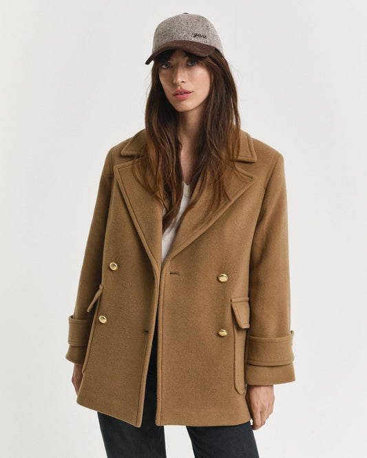 Wool Mid-Length Peacoat