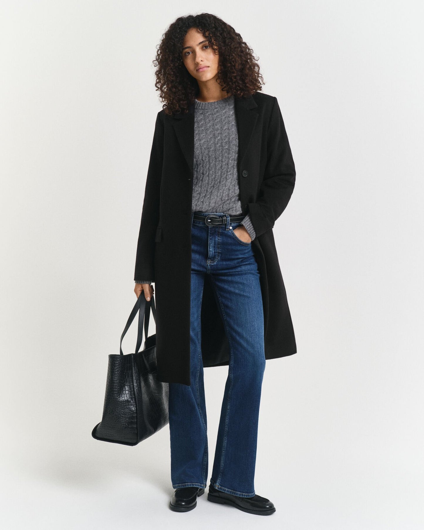 Classic Tailored Wool Blend Coat