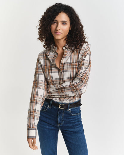 Relaxed Fit Checked Flannel Shirt