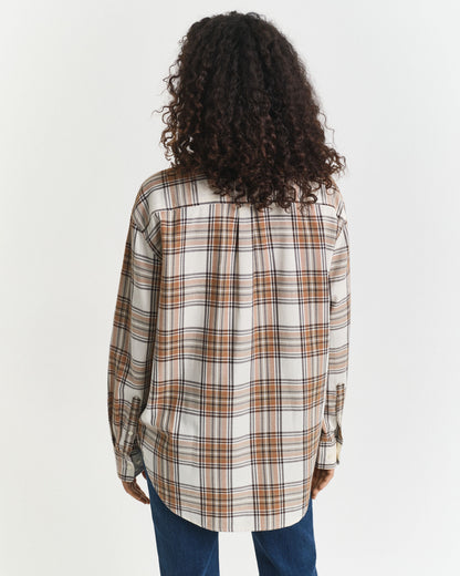 Relaxed Fit Checked Flannel Shirt