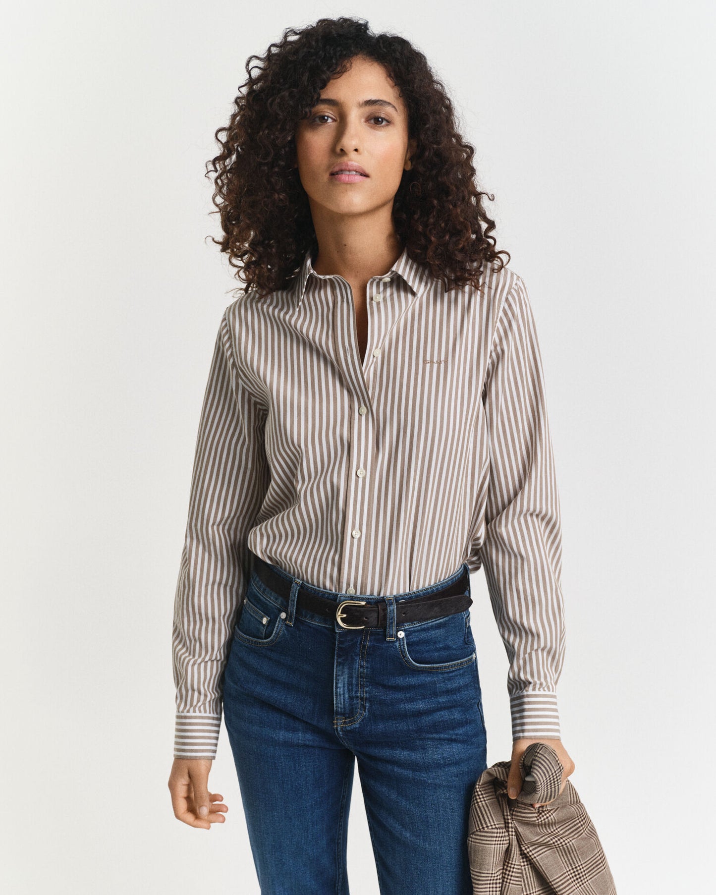 Regular Fit Classic Striped Poplin Shirt
