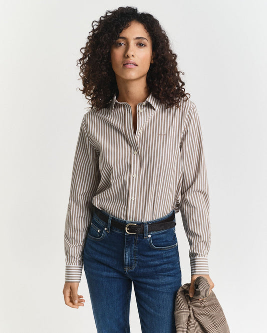 Regular Fit Classic Striped Poplin Shirt