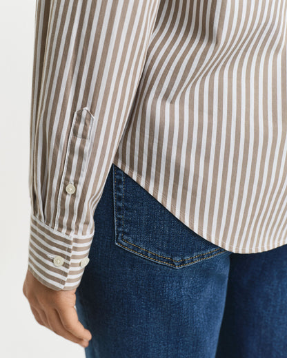 Regular Fit Classic Striped Poplin Shirt
