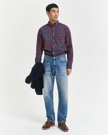 Regular Fit Checked Classic Poplin Shirt