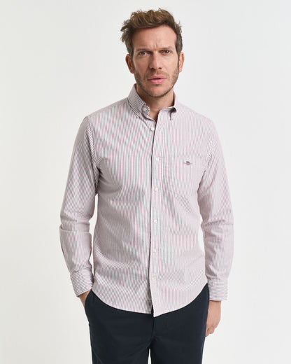 Regular Fit Banker Stripe Classic Oxford Shirt