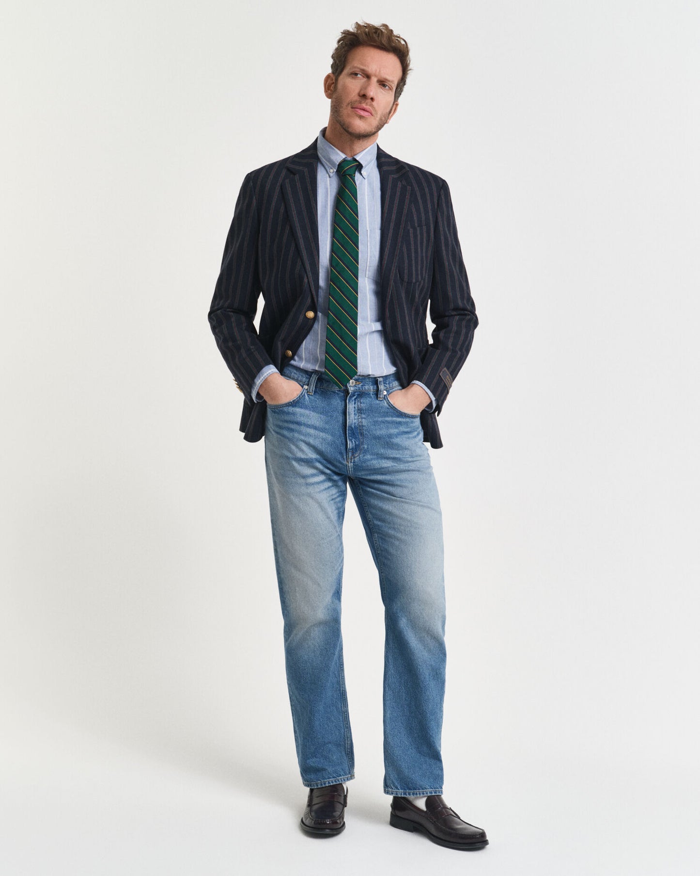 Regular Fit Striped Classic Oxford Shirt