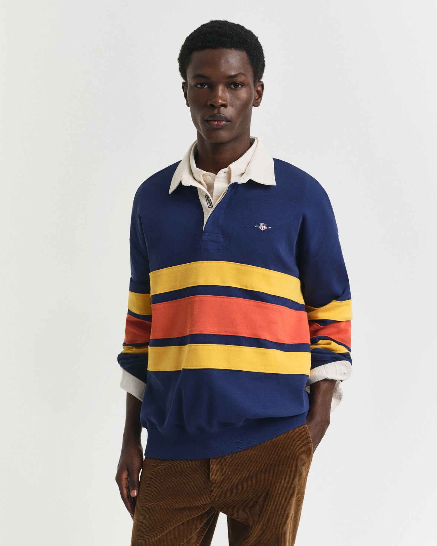 Color Blocked Heavy Rugger