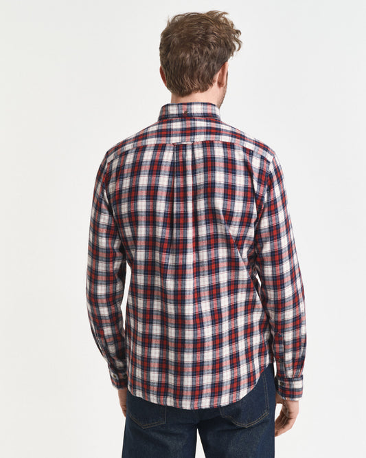 Regular Fit Checked Windblown Flannel Shirt