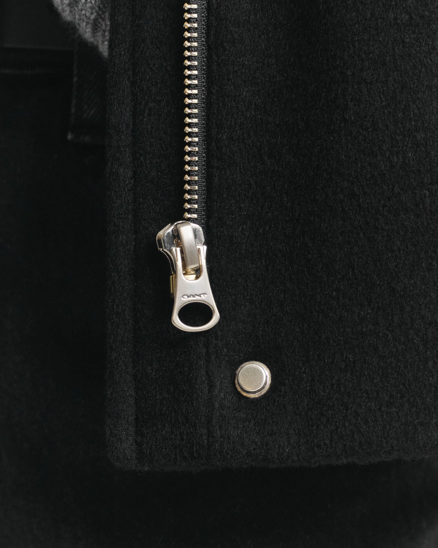 Short Wool Zip Jacket