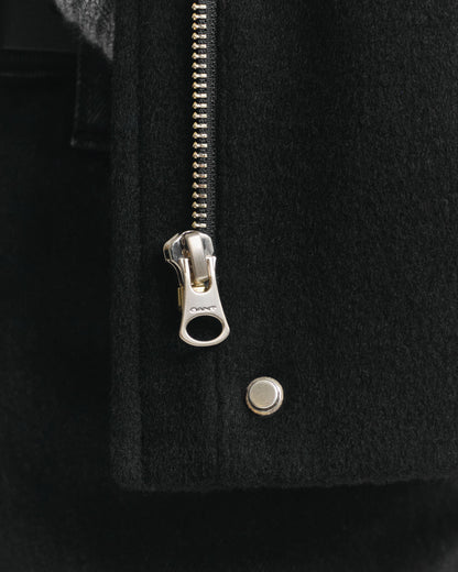 Short Wool Zip Jacket