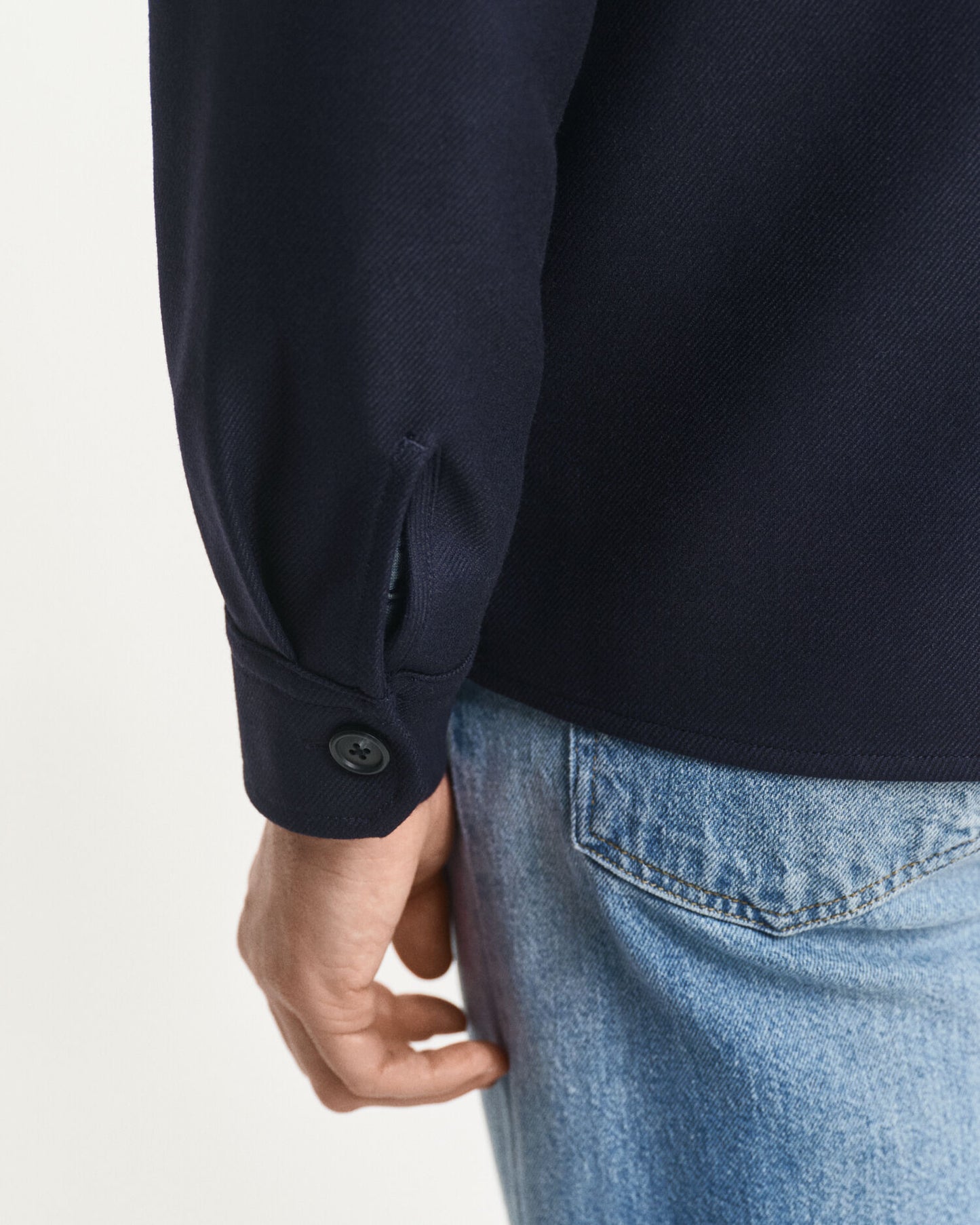 Regular Fit Wool Blend Overshirt