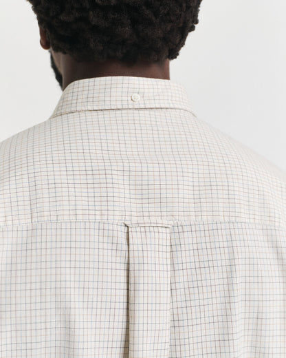 Oversized Fit Checked Luxury Oxford Shirt