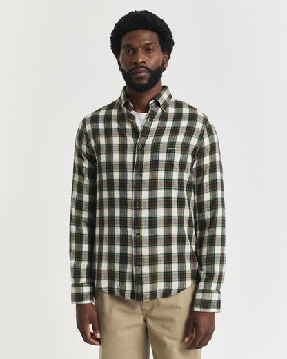 Regular Fit Checked Windblown Flannel Shirt