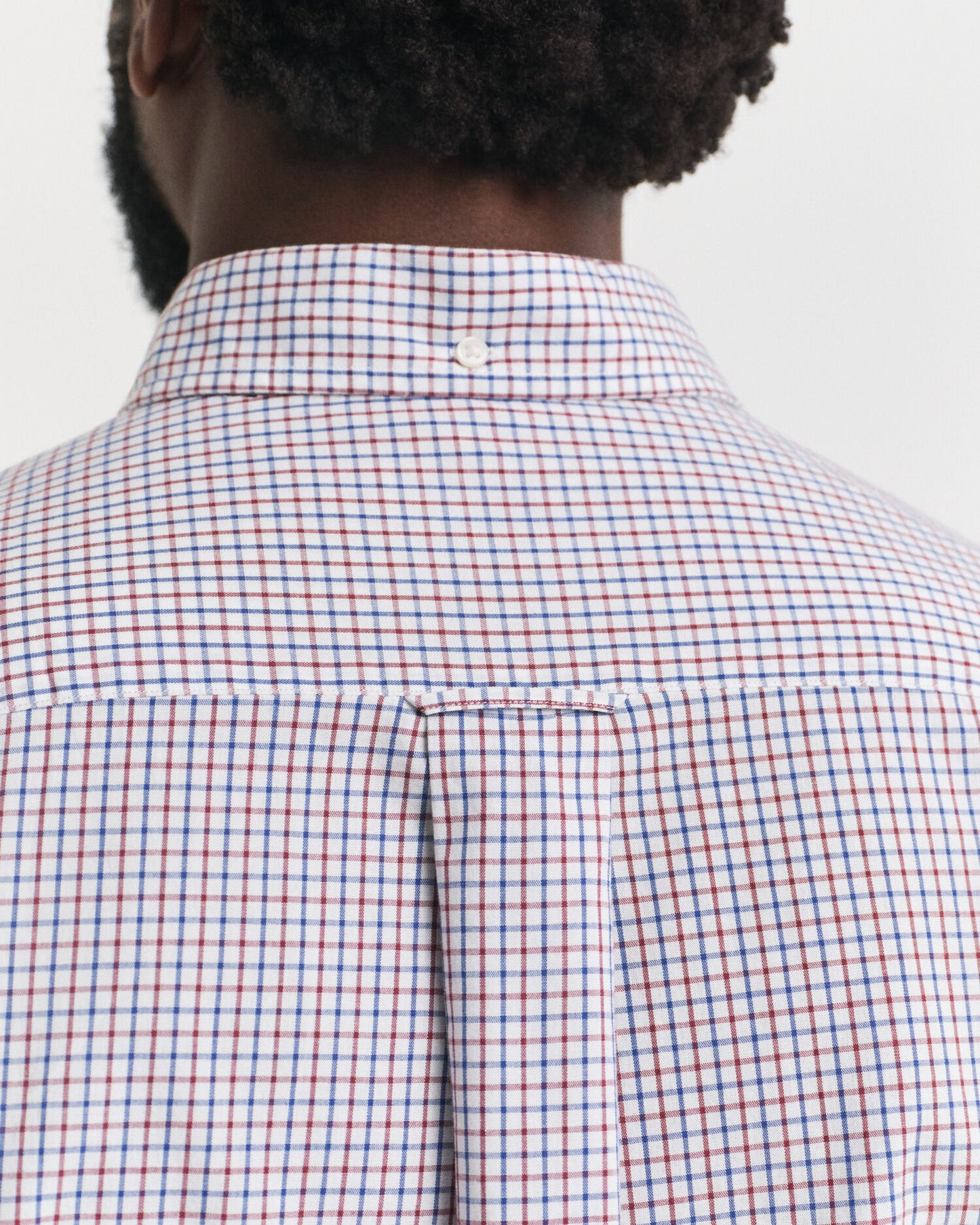 Regular Fit Micro Checked Classic Poplin Shirt