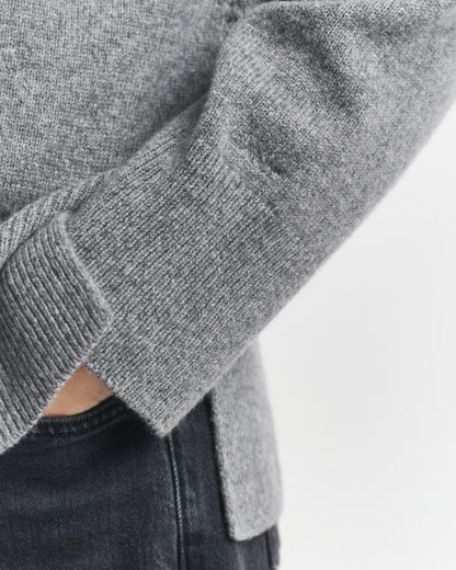 Soft Wool Cashmere Blend Crew Neck Sweater