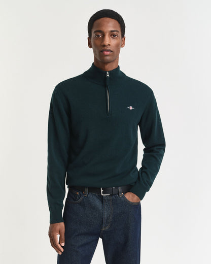 Superfine Lambswool Half-Zip Sweater