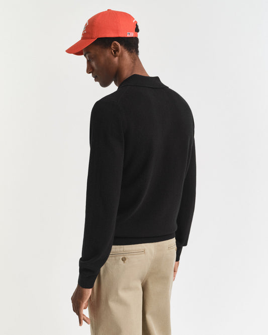 Superfine Lambswool Polo Sweater