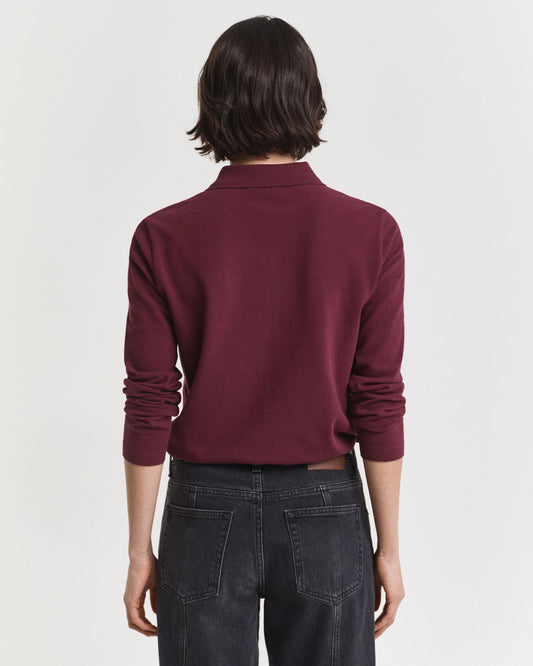 Long Sleeve Piqué Polo Shirt