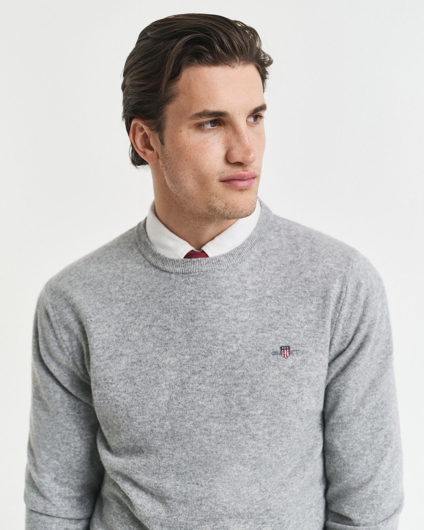 Superfine Lambswool Crew Neck Sweater