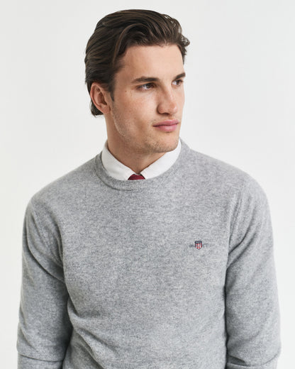 Superfine Lambswool Crew Neck Sweater