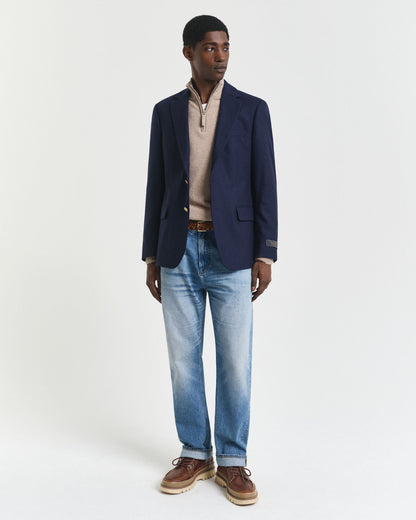 Superfine Lambswool Half-Zip Sweater