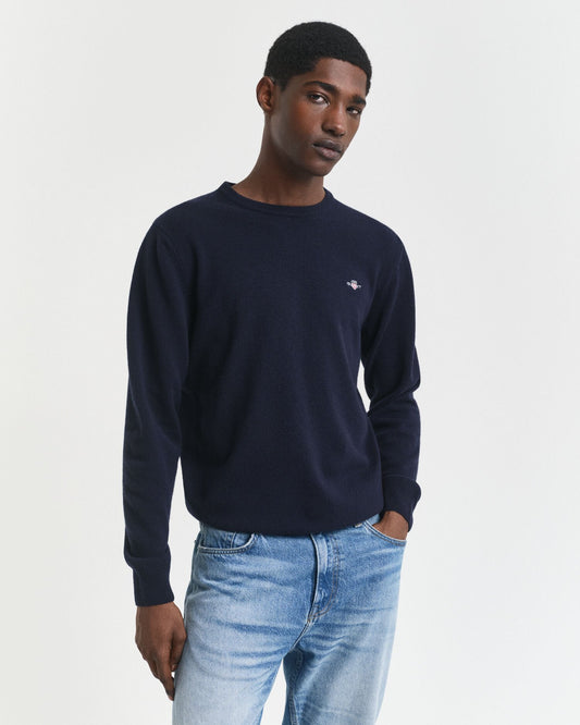 Superfine Lambswool Crew Neck Sweater