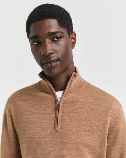 Extra Fine Merino Wool Half-Zip Sweater