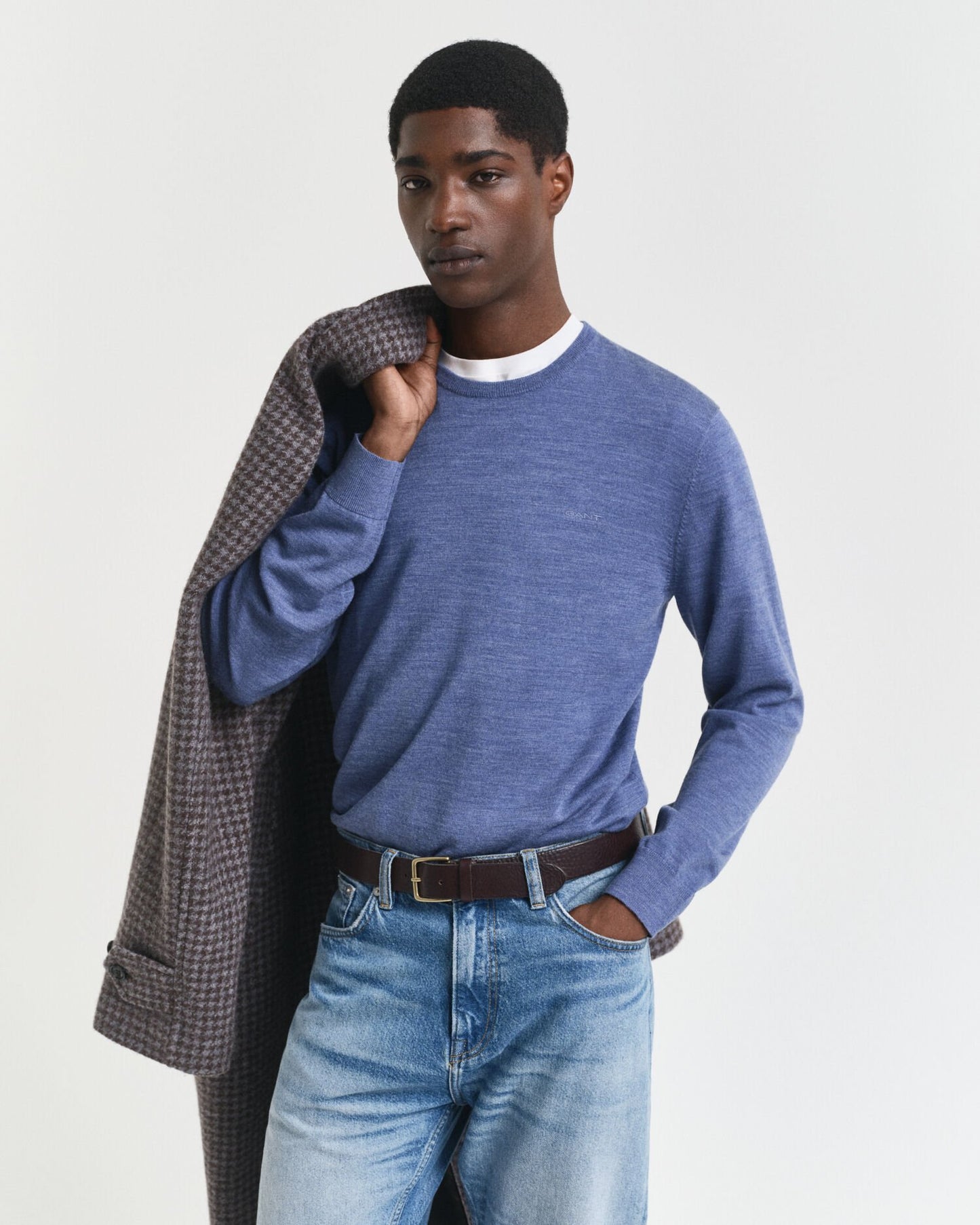Extra Fine Merino Wool Crew Neck Sweater