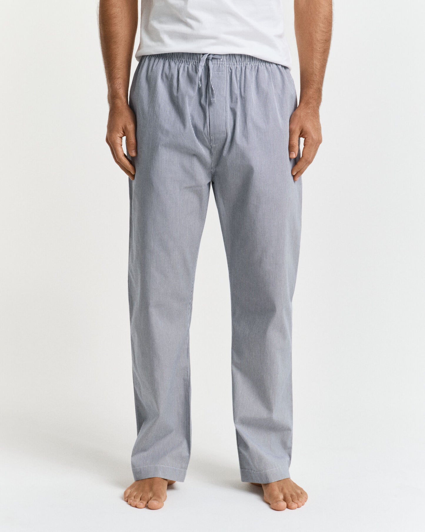 Striped Poplin Pajama Pants