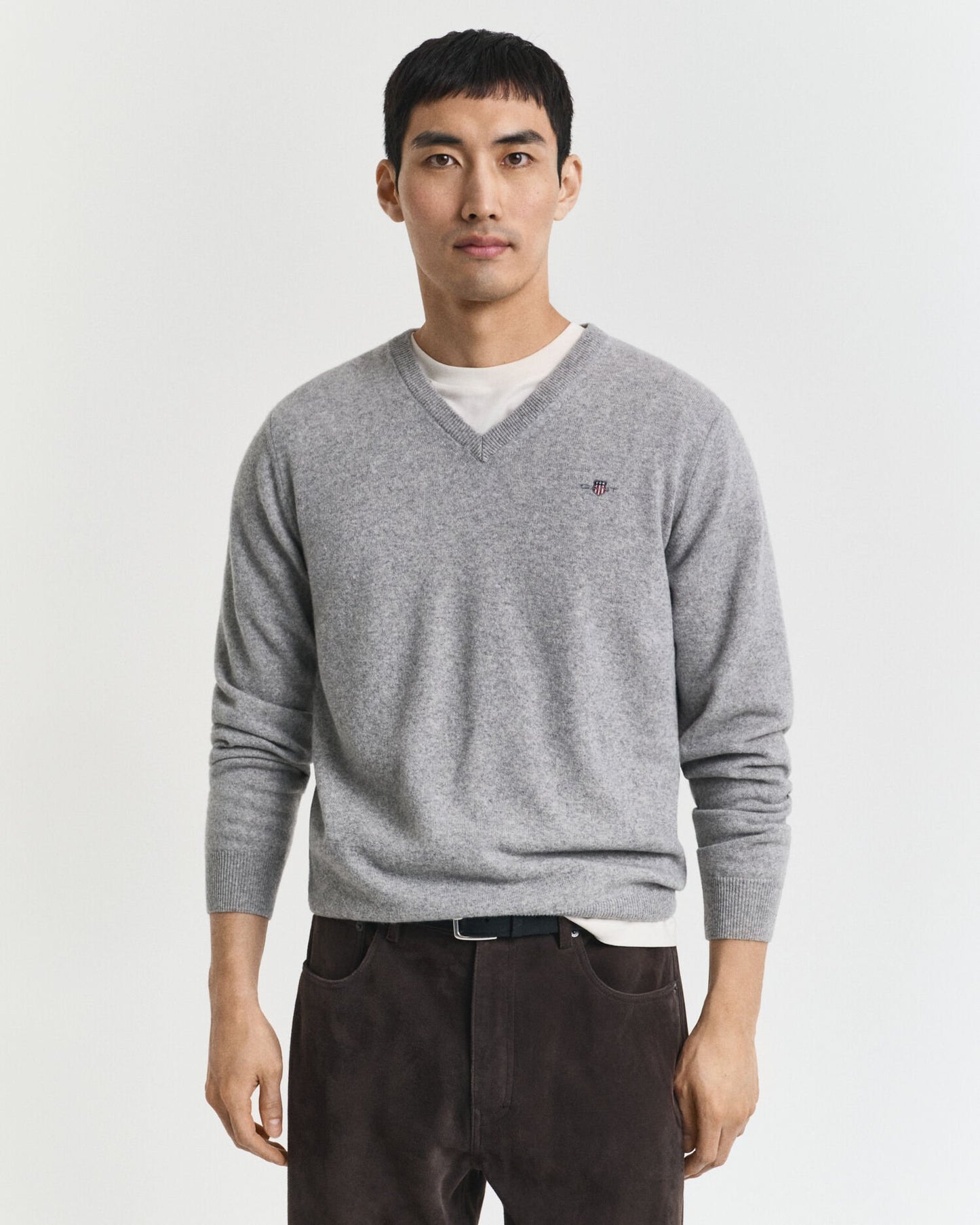 Superfine Lambswool V-Neck Sweater