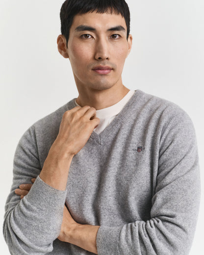 Superfine Lambswool V-Neck Sweater