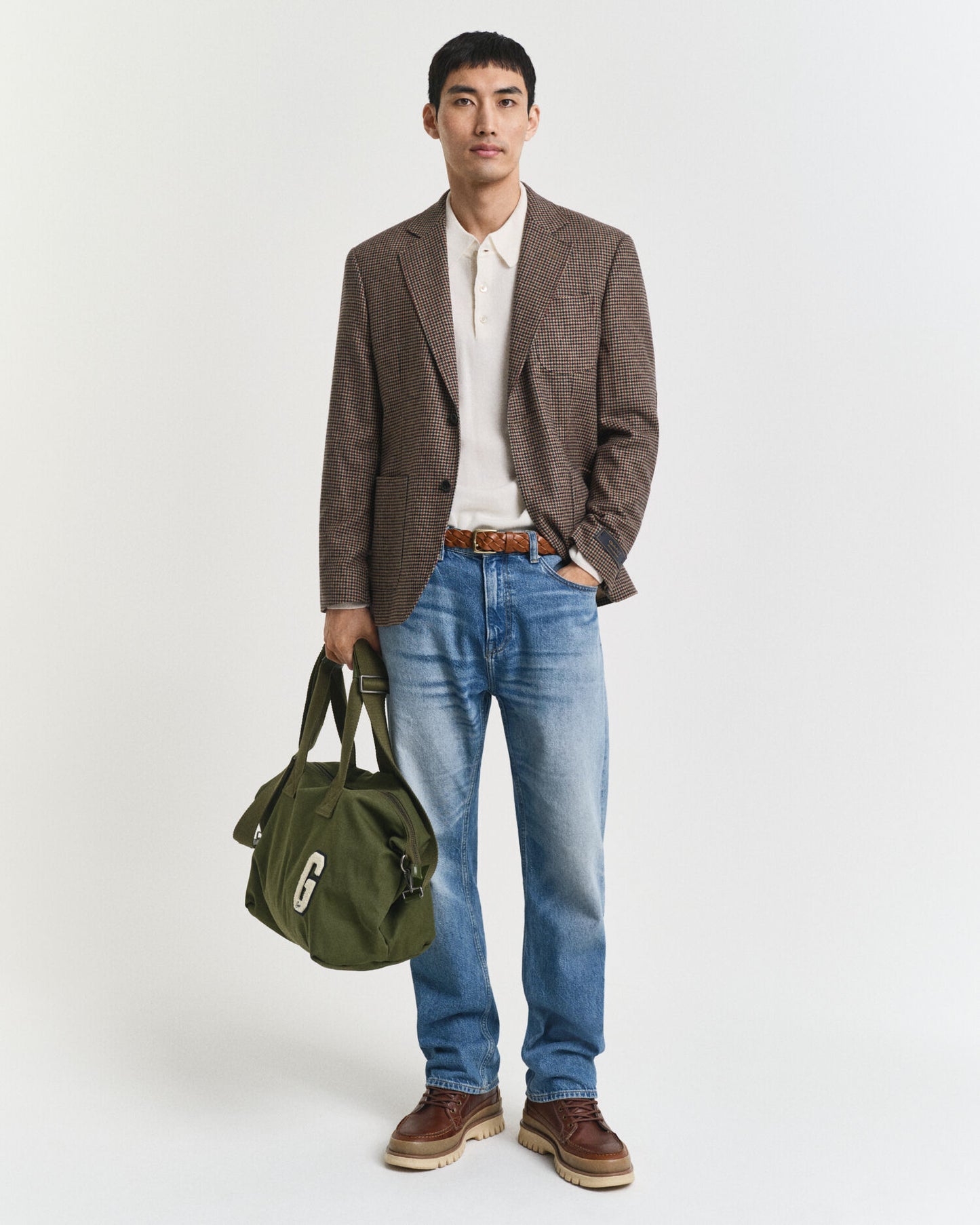 Superfine Lambswool Polo Sweater