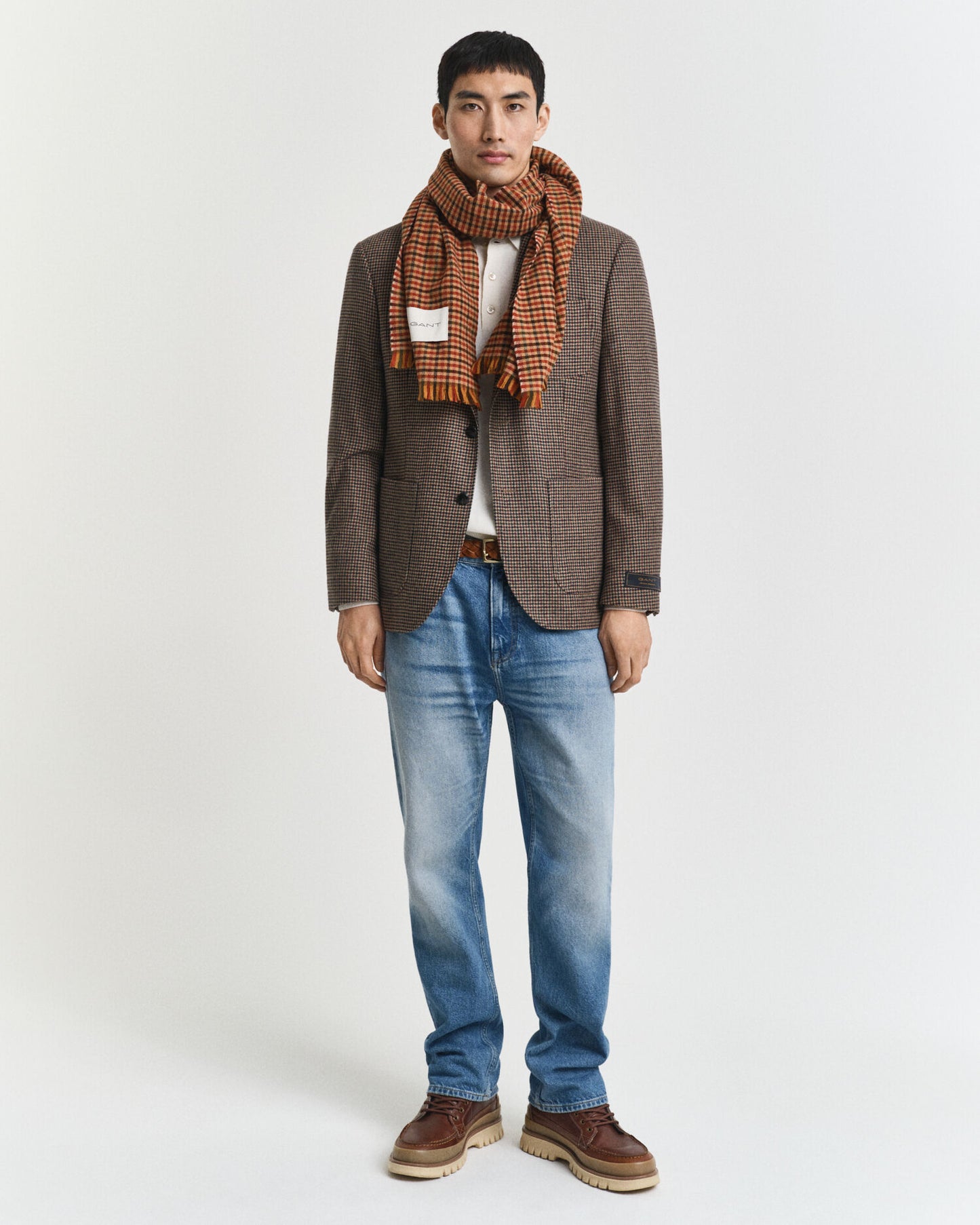 Slim Fit Houndstooth Check Blazer