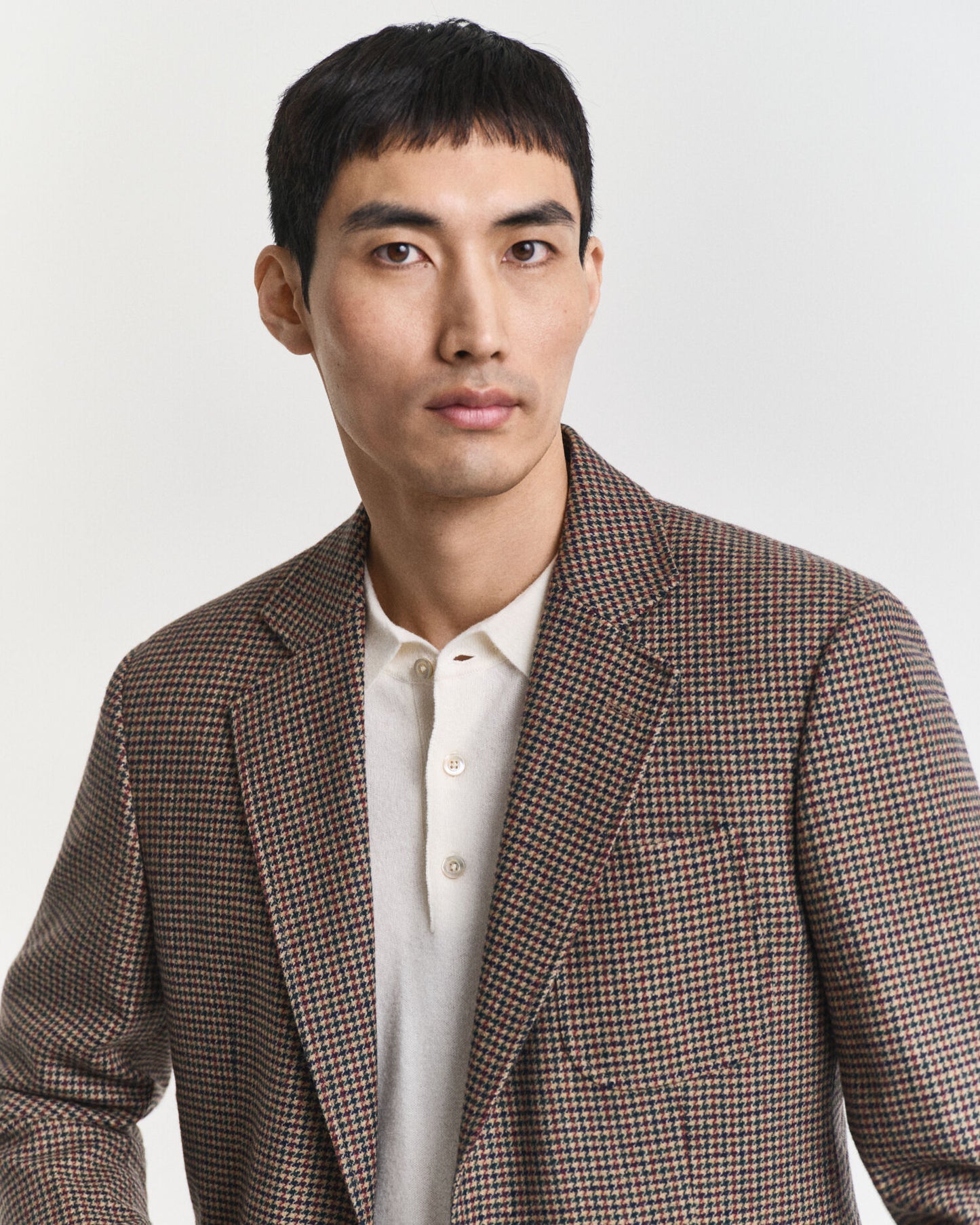 Slim Fit Houndstooth Check Blazer