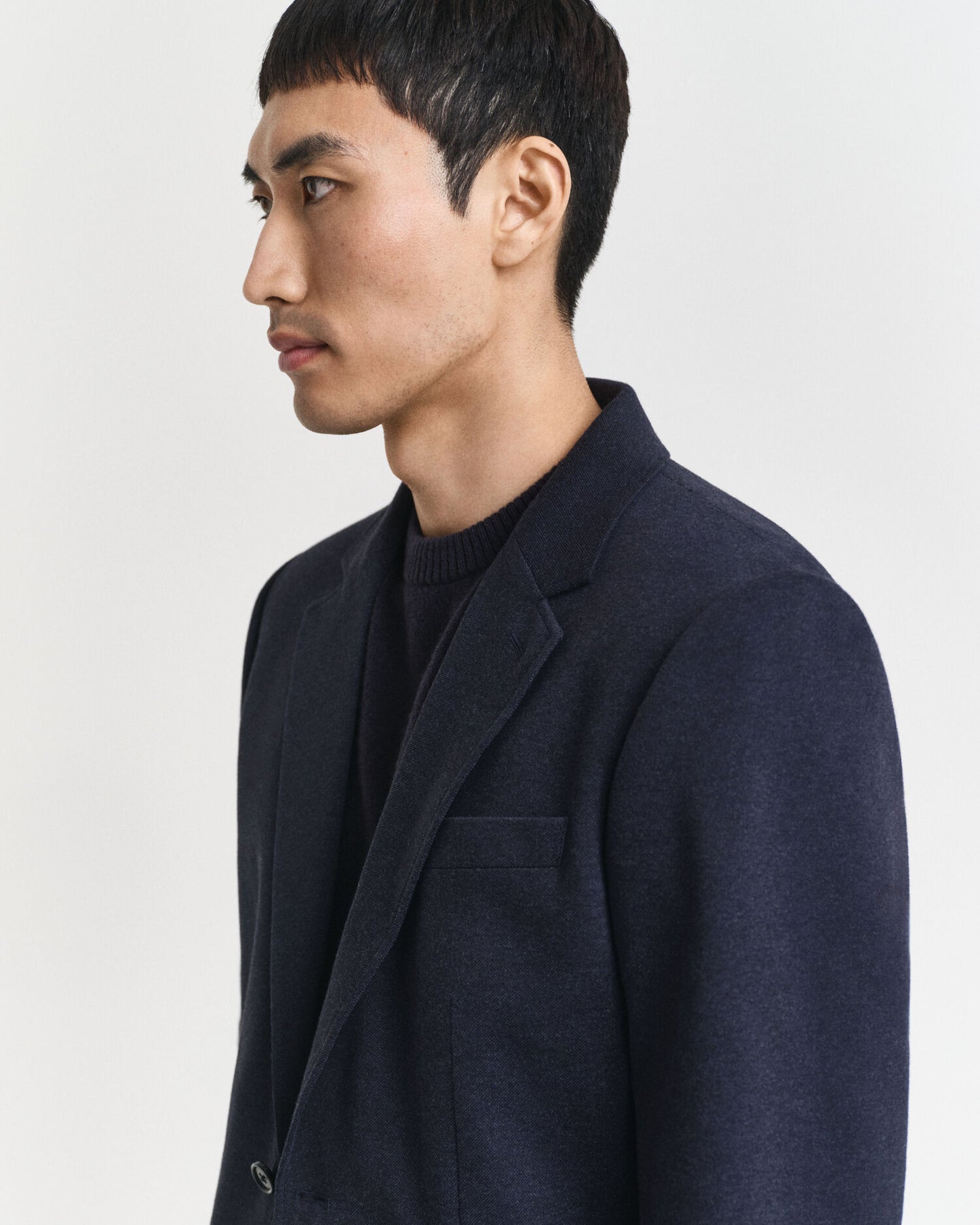 Slim Fit Two-Toned Jersey Piqué Blazer