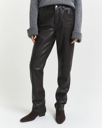 5-Pocket Leather Pants