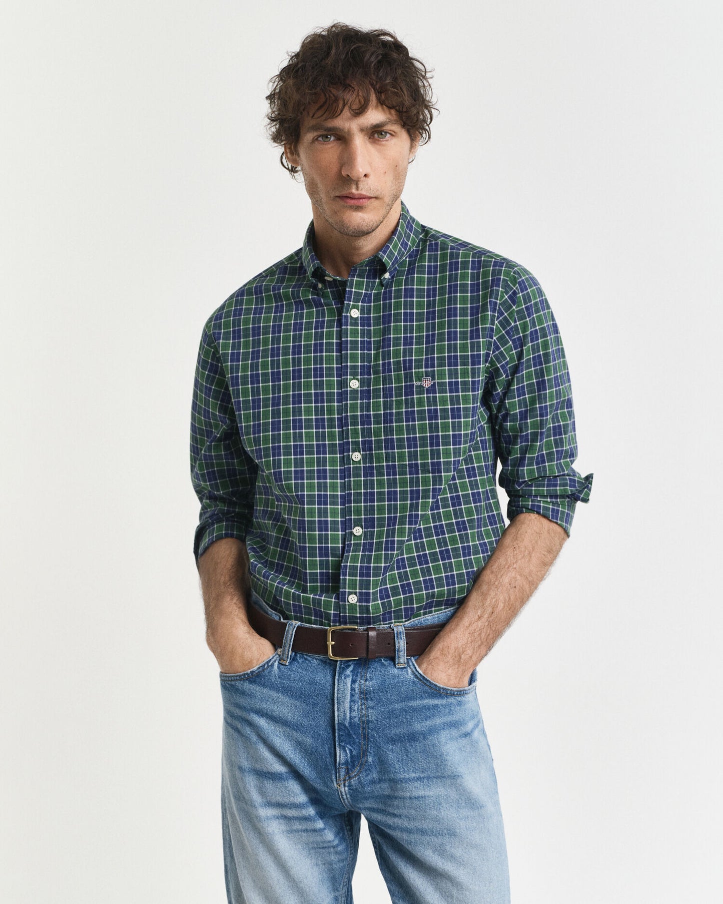 Regular Fit Checked Classic Poplin Shirt