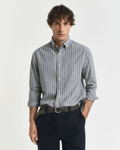 Regular Fit Striped Archive Poplin Shirt