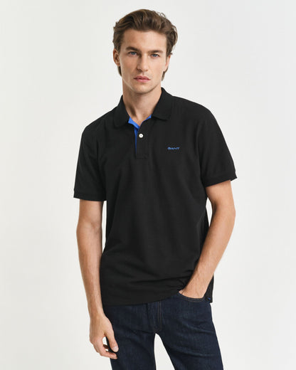Contrast Piqué Polo Shirt
