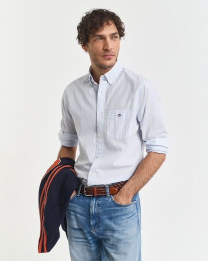 Regular Fit Striped Poplin Shirt