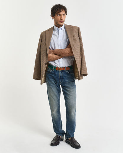 Regular Fit Classic Gingham Poplin Shirt